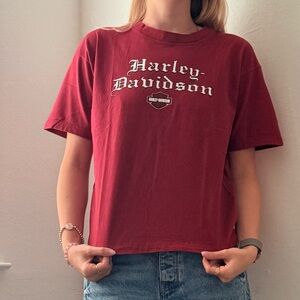 Vintage Harley-Davidson Red Graphic Tee